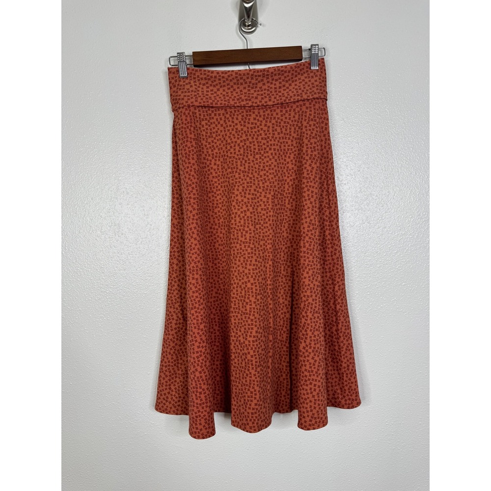 Patagonia Kamala Convertible Skirt Dress Rust Orange‎ Geometric Print Womens S